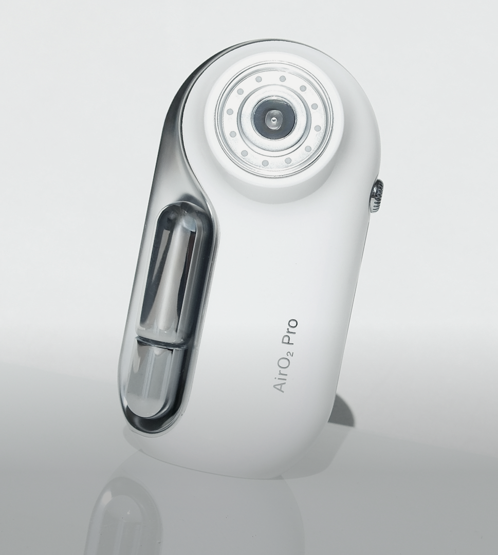 Close-up of device on the beach